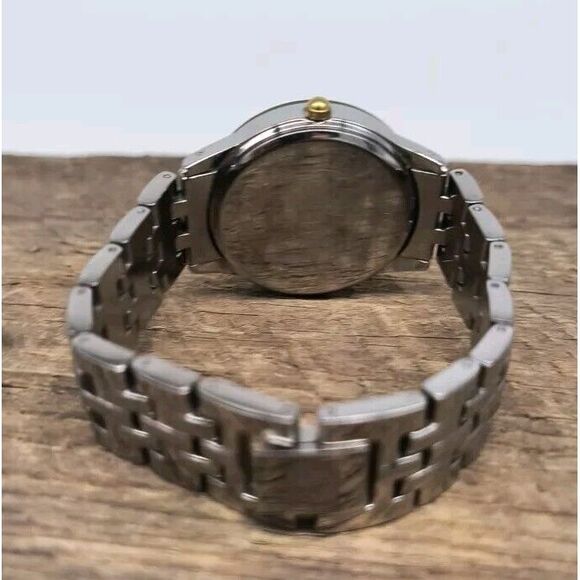 Anne Klein Diamond Womens Silver And Gold Tone Watch - Picture 4 of 9